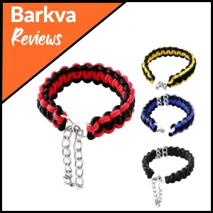 Laiken Adjustable Durable Dog Collars Braided Rope Pet Collars
