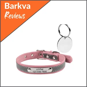 Best-for-Smaller-Dogs-M-JJYPET-Personalized-Reflective-Collar