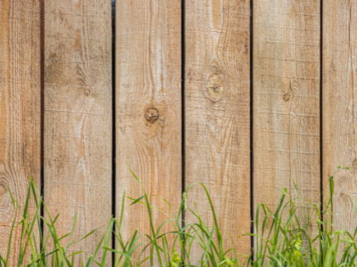 close up of wooden fence