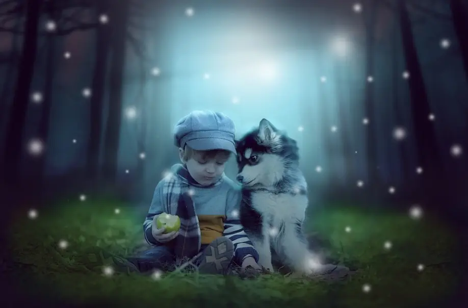 Dogs and children can be best friends